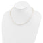 Sterling Silver Rhodium-plated 4-5mm White Near-Round Freshwater Cultured Pearl Necklace