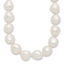 Sterling Silver Rhodium-Rhodium-Plated 11-12mm White Baroque Freshwater Cultured Pearl 20 inch Necklace