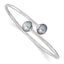 Freshwater Pearl Flexible Bangle Bracelet in Sterling Silver, 9mm - Sophia Jewelers