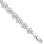 De-Ani Sterling Silver Rhodium-plated Polished Scallop Shell Bracelet
