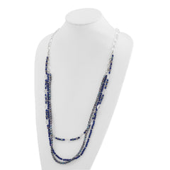 Sterling Silver FWC Pearl/Quartz Adjustable 17in or 40in Necklace