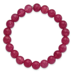 Strawberry Quartz 8.50mm Beaded Stretch Bracelet