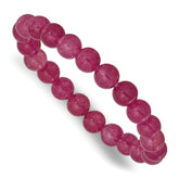 Strawberry Quartz 8.50mm Beaded Stretch Bracelet