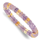 Ametrin 8mm Beaded Stretch Bracelet