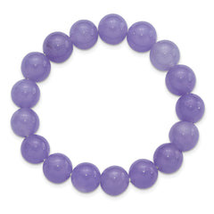 Lavender Quartz 10mm Beaded Stretch Bracelet