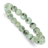 Kiwi Jasper 8.5mm Beaded Stretch Bracelet