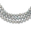 7-8mm Grey Near-Round Freshwater Cultured Pearl 76 inch Slip on Necklace