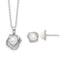Freshwater Pearl Necklace Set Stud Earrings in Sterling Silver, 5-7mm - Sophia Jewelers