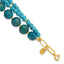 Reconstructed Turquoise Bracelet in Gold-Plated Sterling Silver, 8 Inch - Sophia Jewelers