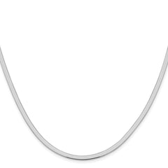 Sterling Silver Rhodium-plated 3mm Magic Herringbone Chain
