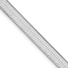 Sterling Silver Rhodium-plated 5.25mm Magic Herringbone Chain