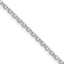 Sterling Silver Rhodium-plated 2.6mm Diamond-Cut Rolo Cable Chain