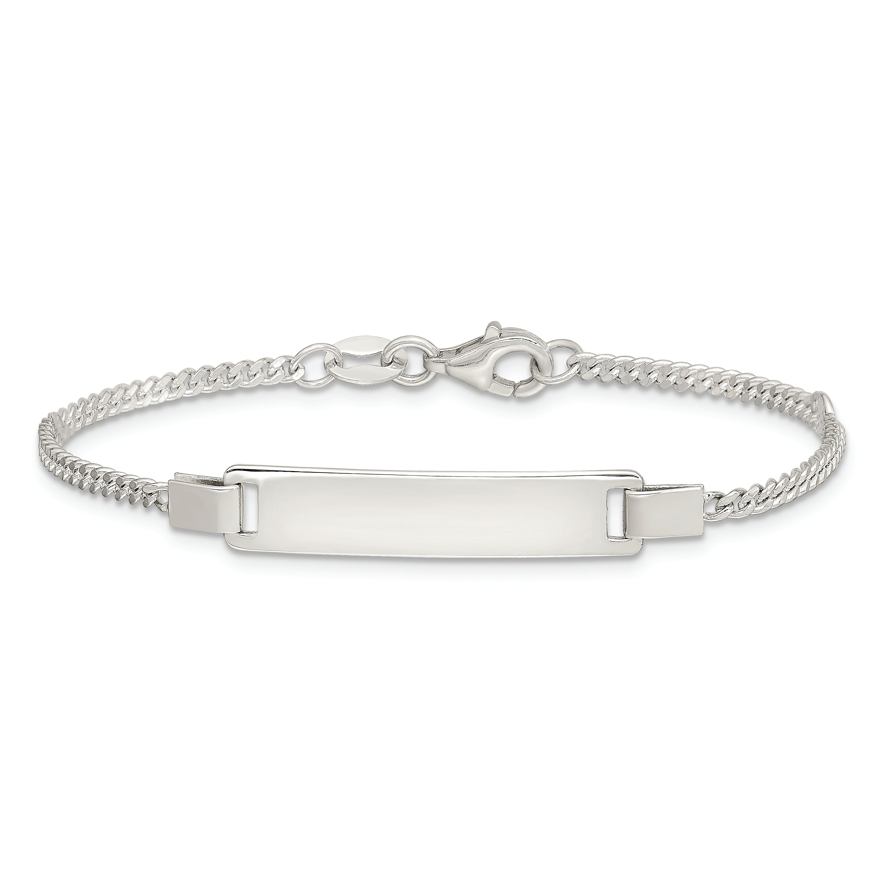 Sterling Silver Adjustable Baby ID Bracelet