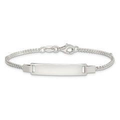Sterling Silver Adjustable Baby ID Bracelet