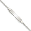 Sterling Silver Adjustable Baby ID Bracelet