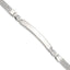 Link Plate ID Bracelet in Sterling Silver, 6.1mm Engravable, 8 Inch - Sophia Jewelers