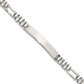 Sterling Silver Polished 6.5mm Fancy Link 7.75 inch ID Bracelet