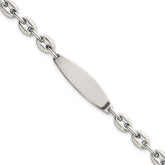 Sterling Silver Polished 6.25mm Mariner/Anchor Link 7.25 Inch ID Bracelet