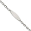 Sterling Silver Polished 5.0mm Mariner/Anchor Link 7.5 Inch ID Bracelet