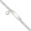 Sterling Silver Figaro ID Bracelet 4.5mm