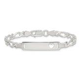 Sterling Silver Baby ID 6 IN Bracelet