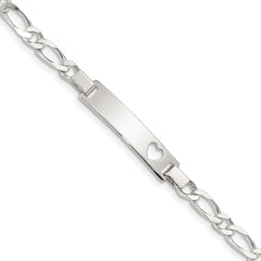 Sterling Silver Baby ID 6 IN Bracelet