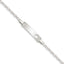 Sterling Silver Baby ID with Cut-out Heart Bracelet