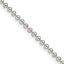 Sterling Silver 2mm Beaded Chain With Extension ext.