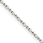 Sterling Silver 1.5mm Fancy Beaded Chain With Extension ext.