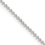 Sterling Silver 1.5mm Beaded Chain With Extension ext.