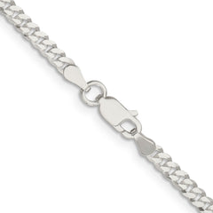 Sterling Silver 3.15mm Flat Curb Chain