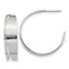 C-Hoop Earrings in Sterling Silver, 42mm - Sophia Jewelers