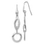 Sterling Silver RH-plated Dangle Earrings