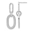 Oval Dangle Earrings in Sterling Silver, Brushed & Satin Moveable - Sophia Jewelers