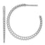 J-Hoop Earrings in Sterling Silver, 32.5mm - Sophia Jewelers