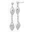 Sterling Silver Rhodium-plated Polished Post Dangle Earrings