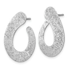 SS RH-plated Radiant Essence Textured Teardrop Post Earrings