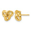 Gold-Plated Sterling Silver Love Knot Button Earrings