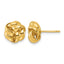 Gold-Plated Sterling Silver Love Knot Button Earrings