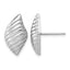 Sterling Silver Textured Button Earrings