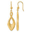 Gold-Plated Sterling Silver Brushed & Polished Drop Earrings