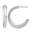 Sterling Silver J-Hoop Earrings