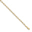 Paperclip Chain Anklet in Gold-Plated Sterling Silver, 1.6mm, 10 Inch - Sophia Jewelers