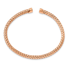 Sterling Silver Rose Gold-plated Cuff Bracelet