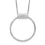 Sterling Silver Rhodium-Rhodium-Plated Polished w/1in ext Necklace