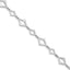 Sterling Silver Rhodium-Rhodium-Plated Polished w/ .75in ext Bracelet