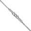 Rhod-Pl Link Two-Strand Bracelet in Sterling Silver, 8.75mm, 7 Inch - Sophia Jewelers
