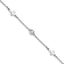 Cubic Zirconia Cross Bracelet in Sterling Silver, 7 Inch - Sophia Jewelers