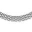 Sterling Silver Rhodium-Rhodium-Plated Polished Fancy Link Necklace