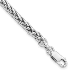Sterling Silver Rhodium-Rhodium-Plated 7.5in. Bracelet